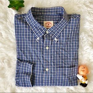 Brooks Brothers Red Fleece Blue Plaid Dress Shirt